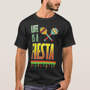 Camiseta A vida é um t-shirt mexicano gráfico do partido 