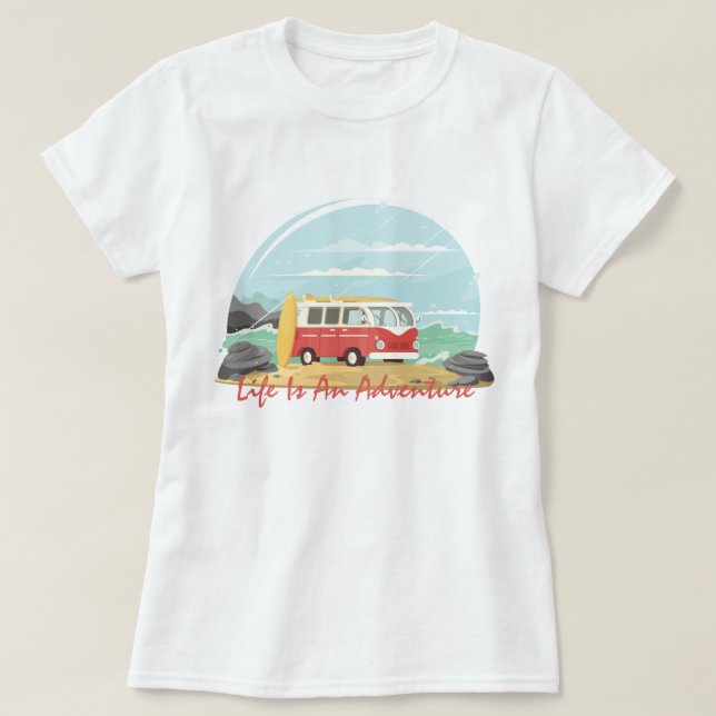 Camiseta A Vida É Uma Aventura (Frente do Design)