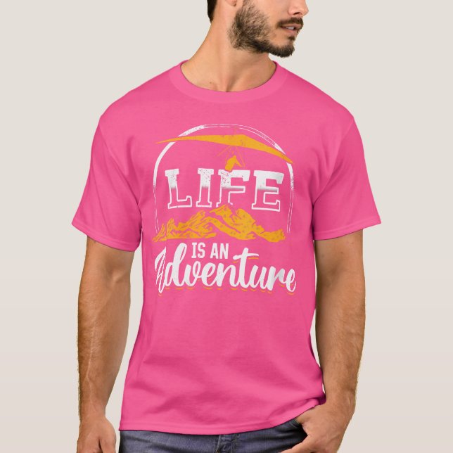 Camiseta A Vida É Uma Aventura - Asa Delta (Frente)
