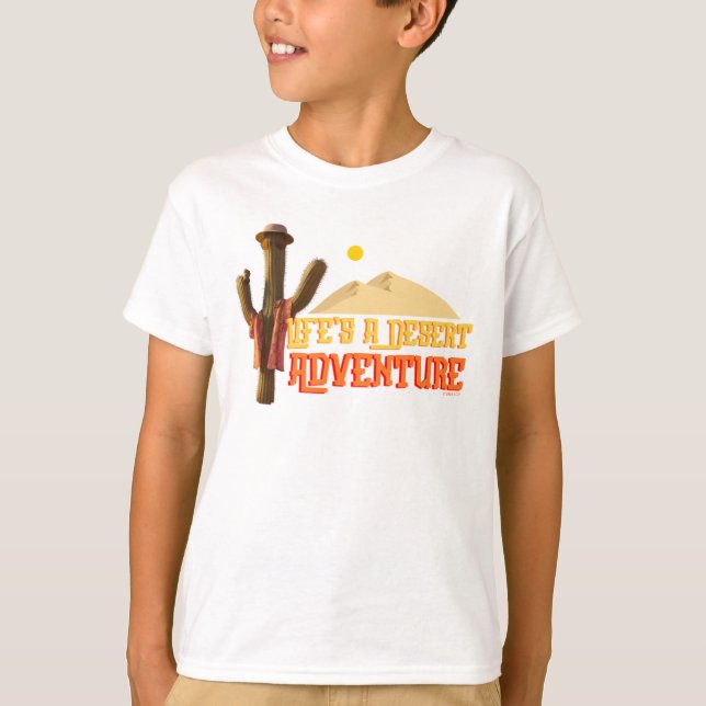 Camiseta A vida é uma aventura desértica (Frente)