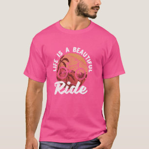 Camiseta A Vida É Uma Bicicleta BMX Rider Blinda