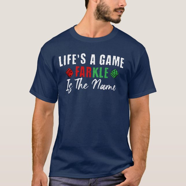 Camiseta A vida é uma brincadeira é o nome jogo de gelo (Frente)