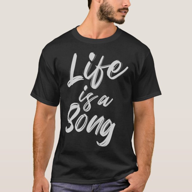 Camiseta A vida é uma Canção, presente para Djs. (Frente)