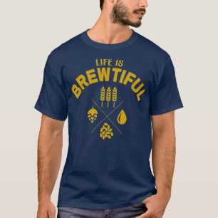 Camiseta A vida é uma cerveja de cervejaria bonita