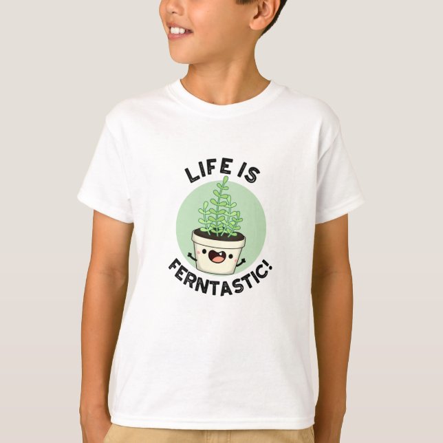 Camiseta A Vida É Uma Fábrica De Fern Engraçado Ferntasia (Frente)