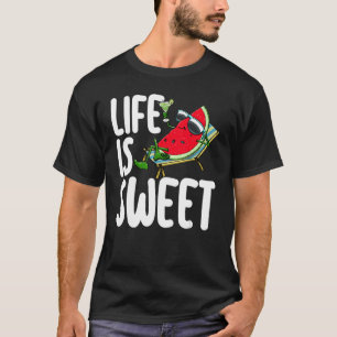 Camiseta A vida é uma melancia doce As mulheres adoram Frut