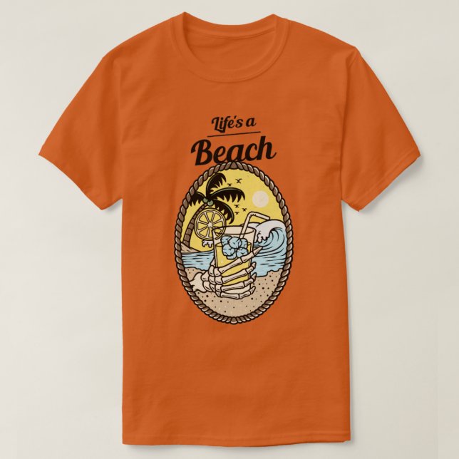 Camiseta A Vida É Uma Praia1 (Frente do Design)