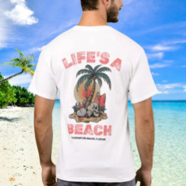 Camiseta A Vida é uma Praia pela Salty AF