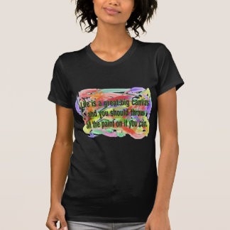 Camiseta A vida é umas canvas