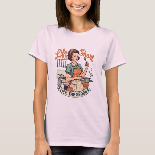 Camiseta A Vida Engraçada Da Mulher É Curta (Frente)