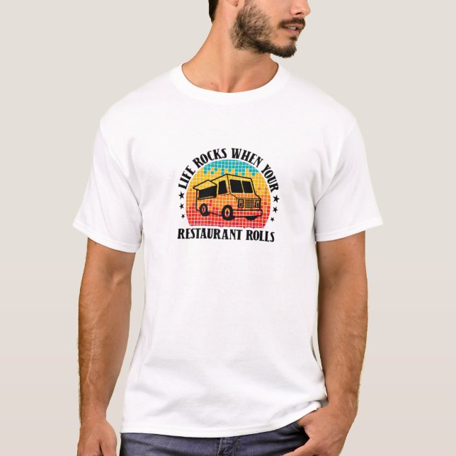 Camiseta A Vida Enrola Quando Seu Restaurante Rola - Caminh (Frente)