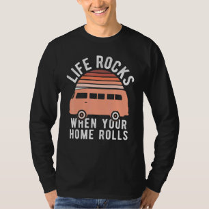 Camiseta A Vida Enrola Quando Sua Casa Rola - Acampando A V