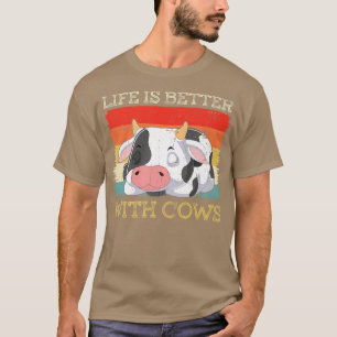 Camiseta A Vida Farmária É Melhor Com As Vacas, Fazenda De 