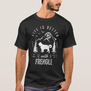 Camiseta A vida francesa é melhor, mãe, Pai Cão