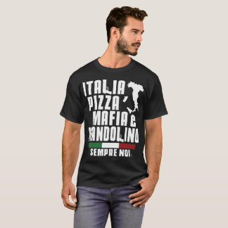 Camiseta a vida italiana da comida do amor da família do