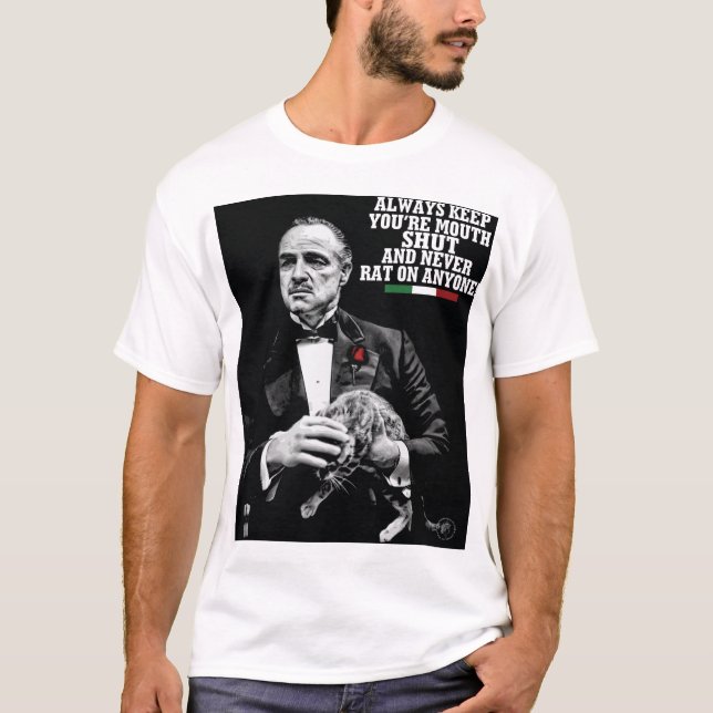 Camiseta a vida italiana da comida do amor da família do (Frente)