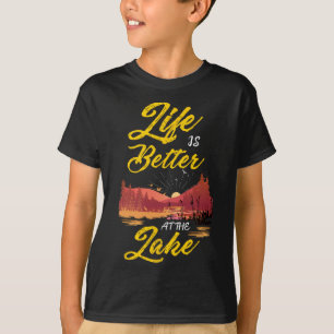 Camiseta A Vida Legal É Melhor No Lago Mulheres