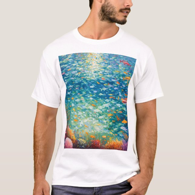 Camiseta A vida marinha (Frente)
