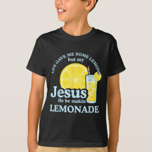 Camiseta A Vida Me Deu Alguns Limões Mas Jesus Está Fazendo