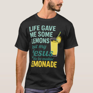 Camiseta A Vida Me Deu Limões Mas Jesus Fez Limonada Engraç
