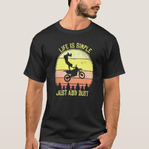 Camiseta A Vida Motocross É Simples Apenas Adicionar Dir De