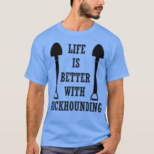 Camiseta A Vida na Ciência da Terra com Rochas Irônicas Roc