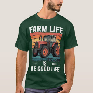Camiseta A Vida na Fazenda é a Boa Vida Trator