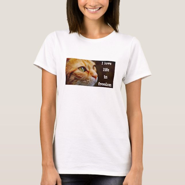 Camiseta A vida na liberdade (luz) (Frente)