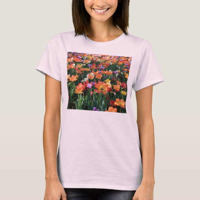 Camiseta A "vida não é sempre uma cama Tshirt dos rosas" (Frente)