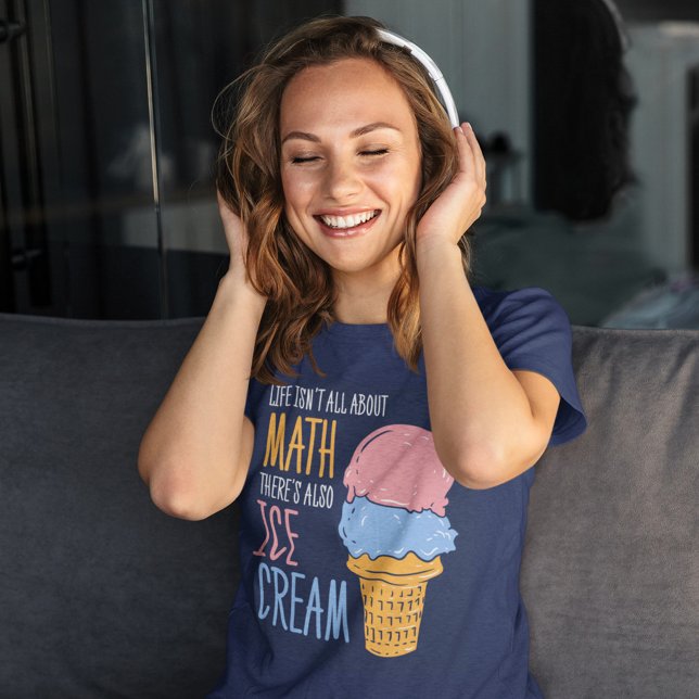 Camiseta A vida não é só sobre matemática Engraçada. (Criador carregado)