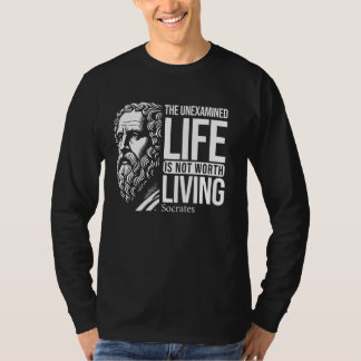 Camiseta A Vida não Examinada Cota de Sócrates para Filósof