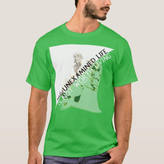 Camiseta A vida não examinada não vale a pena viver Sócrate