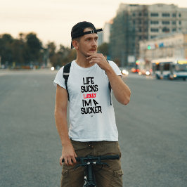 Camiseta A vida não presta piada - motivacional