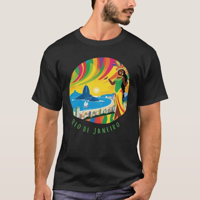 Camiseta A vida no Rio de Janeiro na Cidade (Frente)