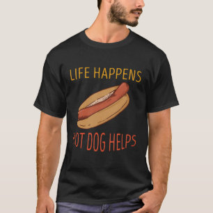 Camiseta A Vida Ocorre Com O Protetor De Raposa De Cão Quen