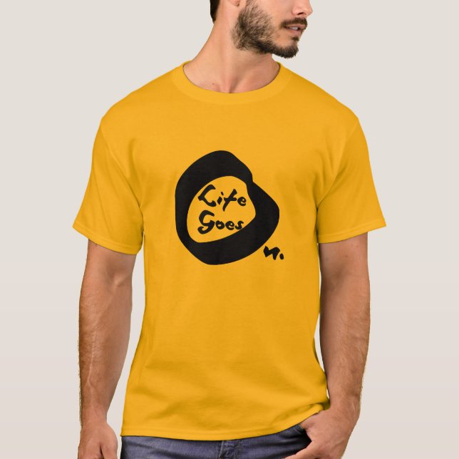 Camiseta A Vida Passa Por Um Texto Inspirativo (Frente)
