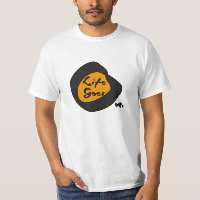 Camiseta A Vida Passa Por Um Texto Inspirativo (Frente)