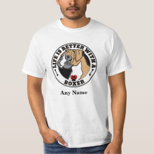 Camiseta A Vida Personalizada Do Boxer É Melhor Com Um Box