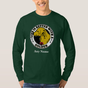 Camiseta A vida personalizada do Ouro é melhor