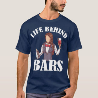 Camiseta A vida por trás dos Bares Barman Barkeeper Barmaid