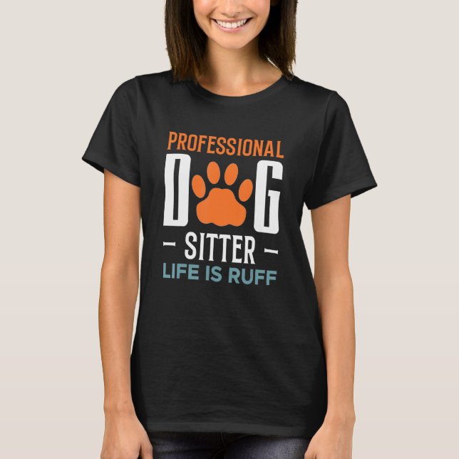 Camiseta A Vida Profissional De Cachorro É Pet Ca (Frente)