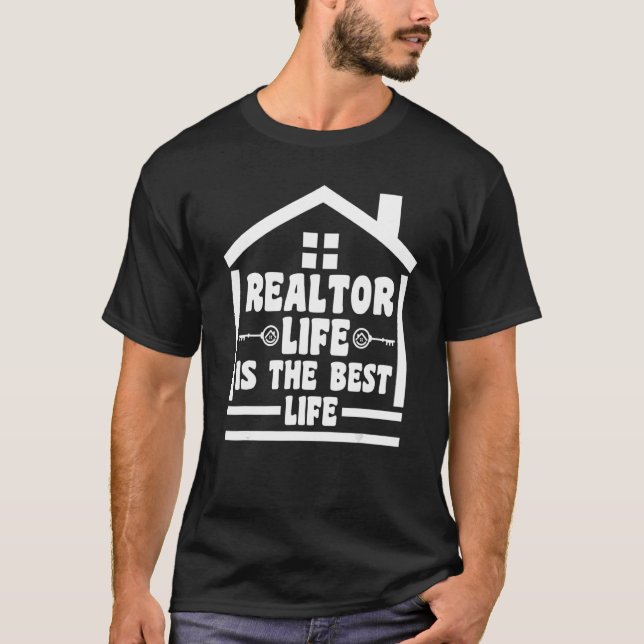 Camiseta a vida real é a melhor área imobiliária (Frente)