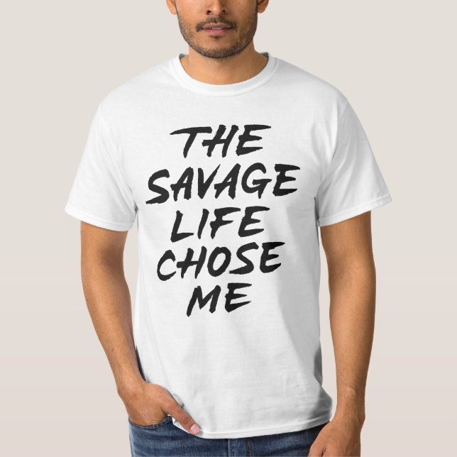 Camiseta A vida selvagem me escolheu (Frente)