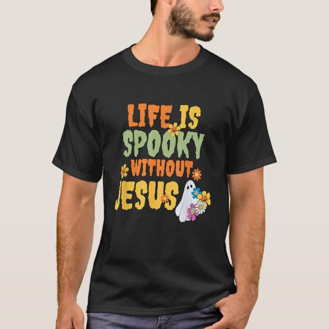 Camiseta A Vida Sem Jesus É Um Roupa Divertido Engraçado. (Frente)