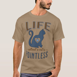 Camiseta A vida sem um gato não tem sentido