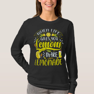 Camiseta A Vida Te Dá Limões Fazendo Sumo De Limonada