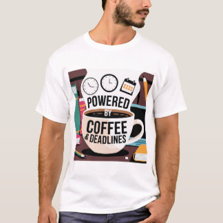Camiseta "A vida universitária alimentada pelo café - Combu
