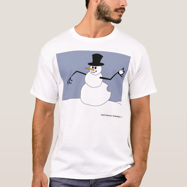 Camiseta A vingança do boneco de neve (Frente)