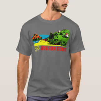 Camiseta A Vintage da Costa do Oregon