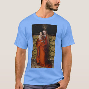 Camiseta A Virgem Coroa por Angels por Stefan Lochner